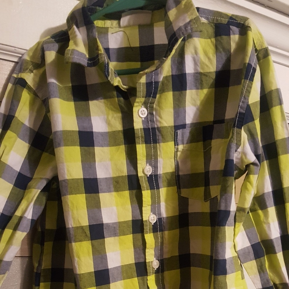 Boys plaid button up!